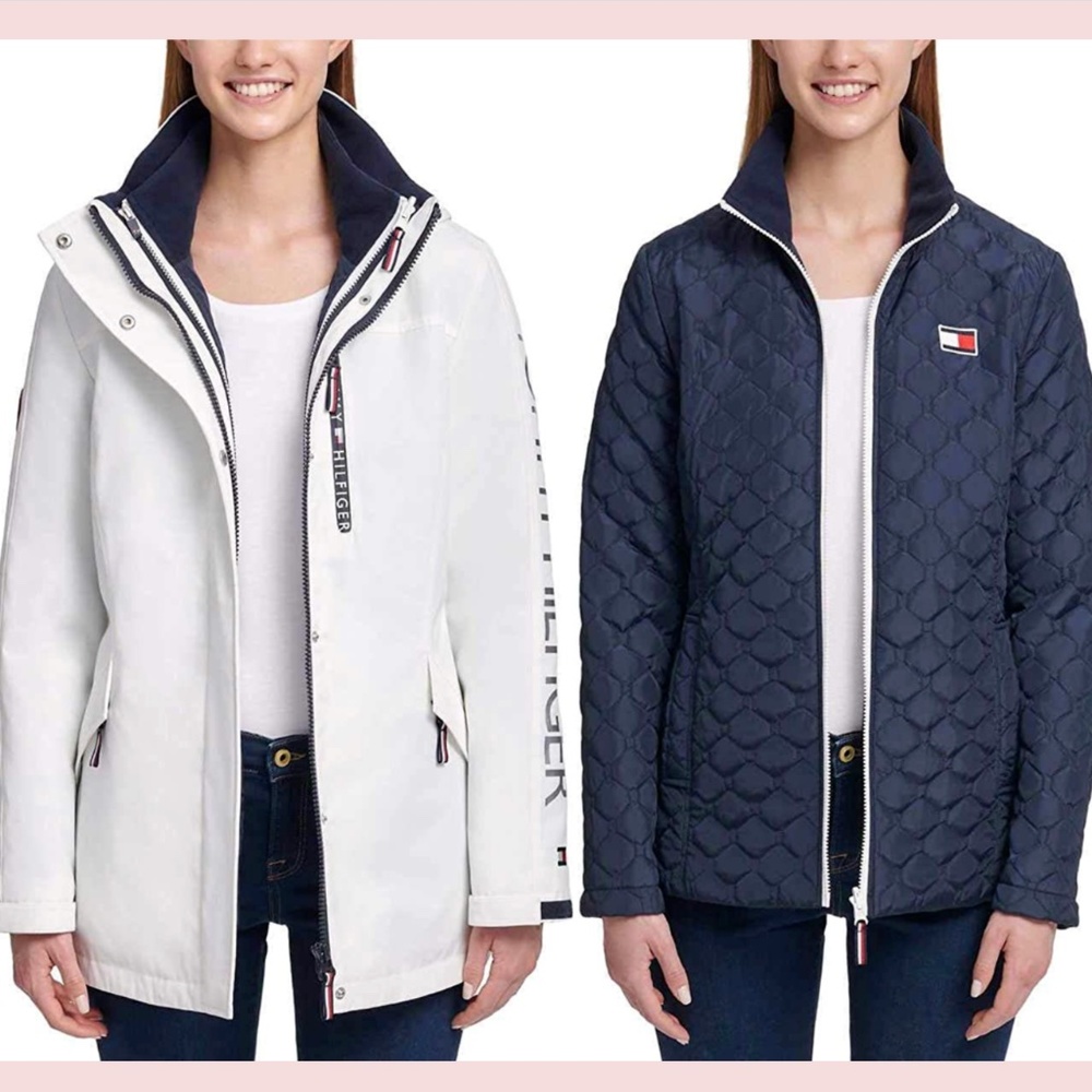 NWT Tommy Hilfiger [ XL ] 3 in‎ 1 Winter Cold Weather Basic Coat Jacket